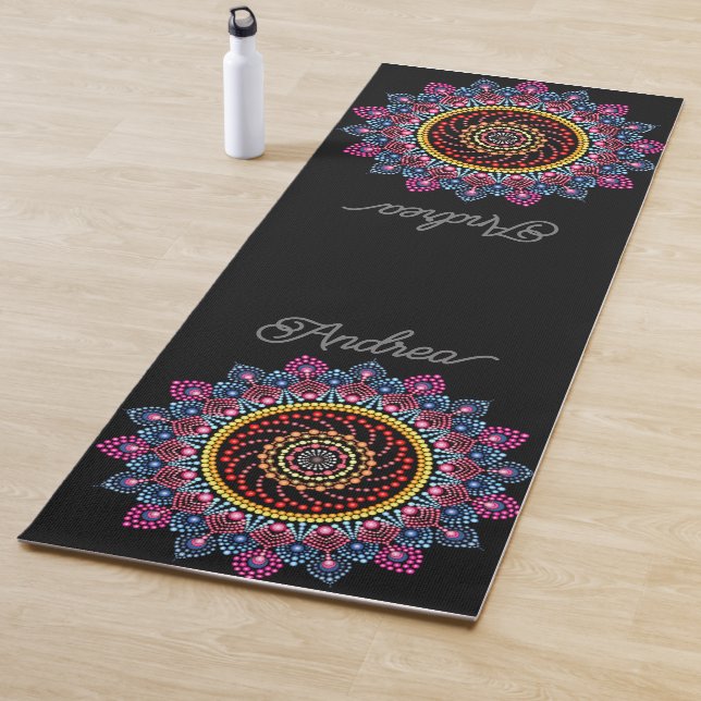TAPETE DE YOGA MANDALA DE PONTO PERSONALIZADO CRIATIVA SEU PRÓPRI (In Situ)