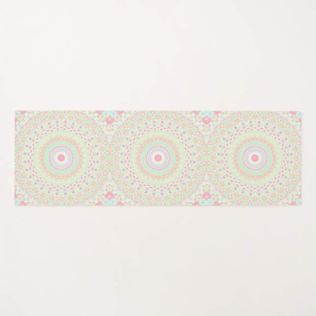 Tapete De Yoga Mandala Funky Hippie  (Frente (Horizontal))