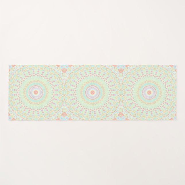 Tapete De Yoga Mandala Hippie Funky  (Frente (Horizontal))