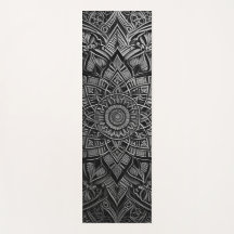 Tapete de Yoga Mandala Prata