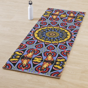 Tapete De Yoga Mandala Trippy Retro Hippie Boho Chic Bohemian