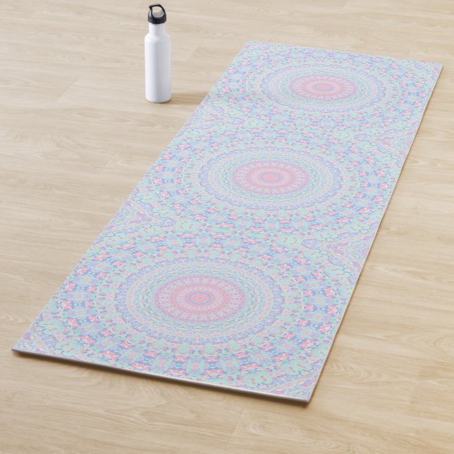 Tapete De Yoga Mandalas Coloridos Trippy Hippie Boêmios Pastel (In Situ)