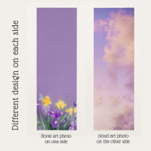 Manto Reversível Flor de Primavera & Céu Lavanda