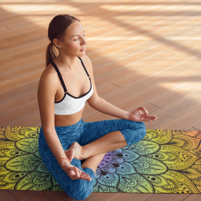 Tapete De Yoga Manuscrito Mandela 1 (Criador carregado)