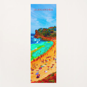 Tapete De Yoga Mar de Praia — Oceano de Verão — Vida Colorid