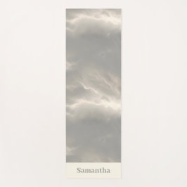 Tapete De Yoga Marble Cloud Texture Serene Luxury