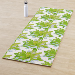 Tapete De Yoga Margarida verde-floral verde-floral verde-torta