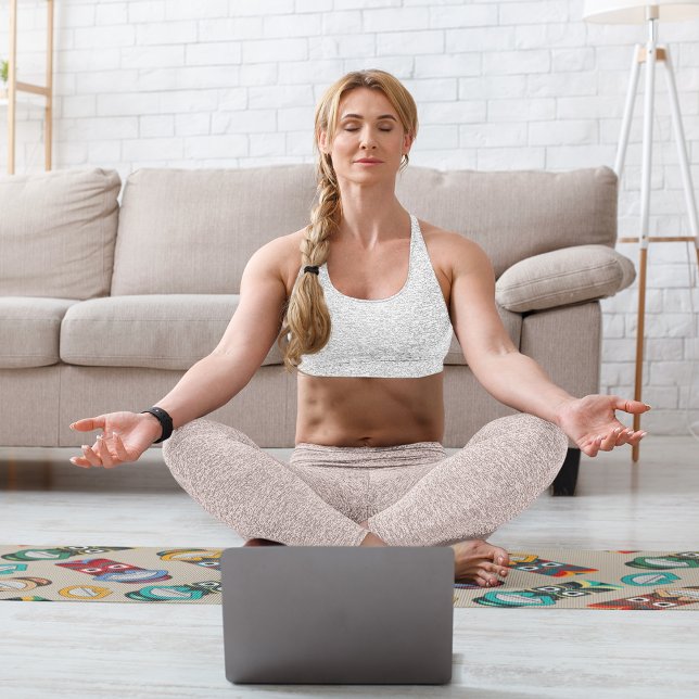 Tapete De Yoga Máscaras Tribais Étnicas (Criador carregado)