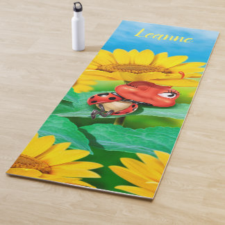 Tapete De Yoga Mat de ioga de girassóis personalizado