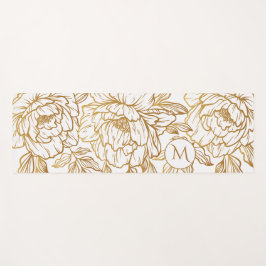 Tapete De Yoga Mat ioga personalizado do padrão de flores Elegant