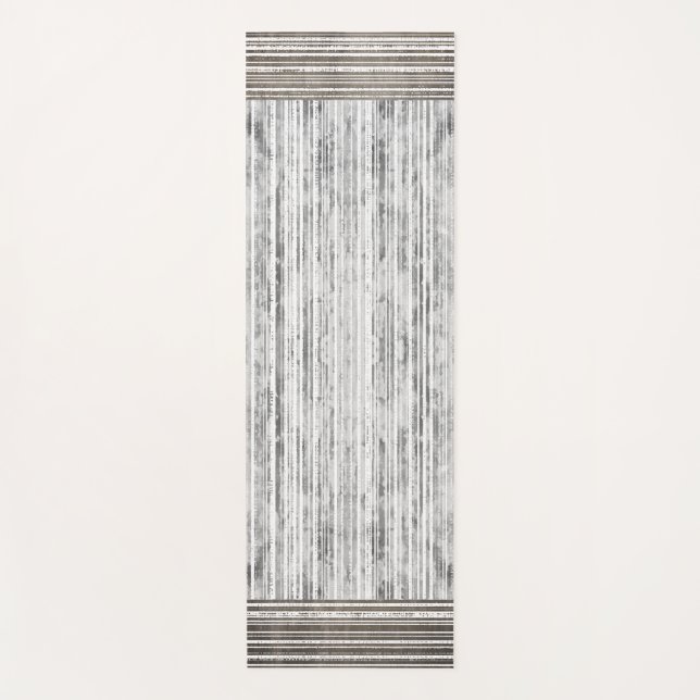 Tapete De Yoga Matizes de Cinza e padrão de distribuição (Frente)