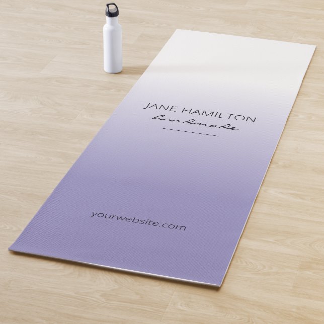 Tapete De Yoga Matriz profissional Elegante de exercício roxo (In Situ)