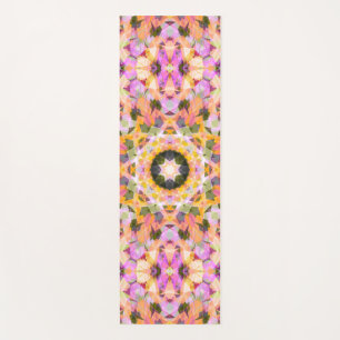 Tapete De Yoga Máximo Decor Dopamina Bonito Amarelo Rosa