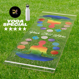 Tapete De Yoga Meditação Cosmic Chakra | Personalizado de Energia