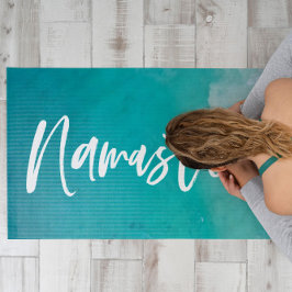 Tapete De Yoga meditação de areia tropical oceânica personalizada