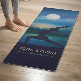 Tapete De Yoga Meditação de Ioga à Lua Crescente Saltação da Lua