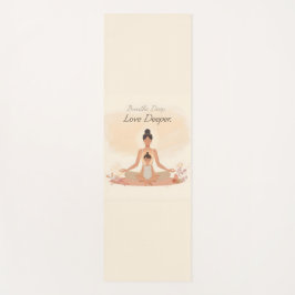Tapete De Yoga Meditação de Mãe e Filho Arte Serenidade