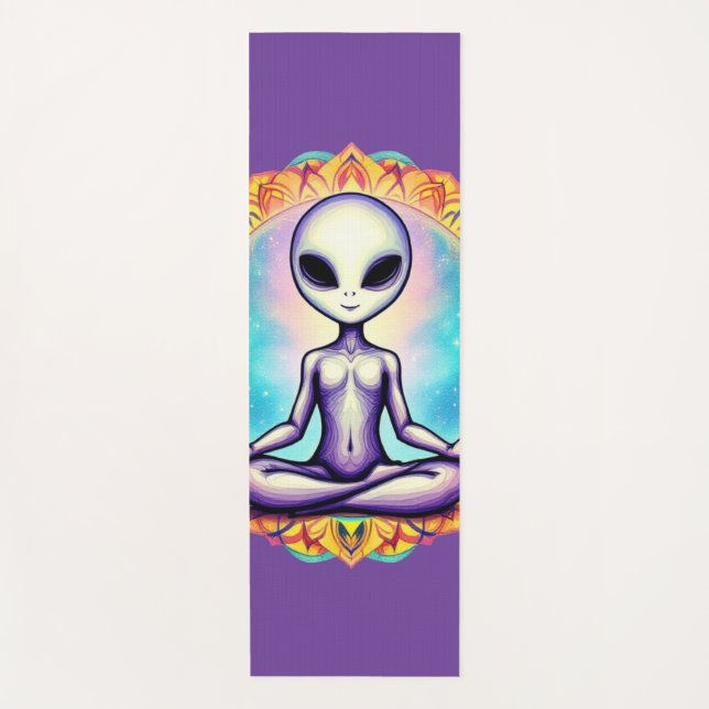 Tapete De Yoga Meditação Galáctica (Frente)