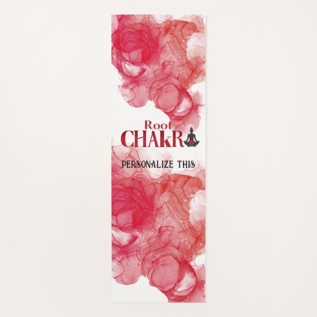 Tapete De Yoga Meditação Root Chakra Personalizada Reiki Yoga Mat (Frente)