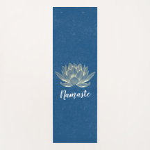 Meditação YOGA Reiki Instrutor Blue & Dourado Lotu