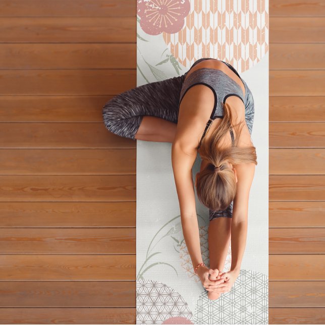 Tapete De Yoga Meditação Zen do Estilo Japandi (Japandi Style Zen Meditation Yoga Mat)