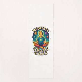 Tapete De Yoga Meditar. Levitar. Elevate." - Energia Cósmica