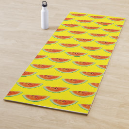 Tapete De Yoga Melancia Amarelo Vermelho Cor Verde 4Amie