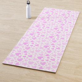 Tapete De Yoga Menina rosa, desbotada, coração personalizado