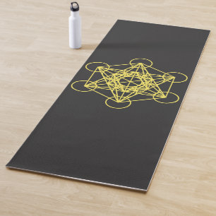 Tapete De Yoga Metatron Cube Geometria Sagrada