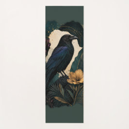 Tapete De Yoga Midnight Botanical Raven