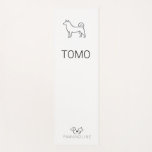 Tapete De Yoga Minimalist Shiba Inu Customizable  | Paw Line Zen<br><div class="desc">Bring a sense of calm and personality to your daily flow. This premium yoga mat features our signature Shiba Inu one-line silhouette, embodying the stoic and peaceful nature of the breed. Designed for the modern pet lover, this mat blends boutique minimalist aesthetics with functional wellness. Boutique Design: Featuring a clean,...</div>