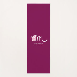 Tapete De Yoga Minimalistic Om Handwritten Personalized Yoga Mat