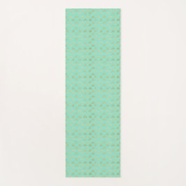 Tapete De Yoga Mint Green Yoga Mat com acentos Dourados - Na moda