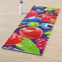 Tapete De Yoga Mistura de Frutas Vermelhas de Verão
