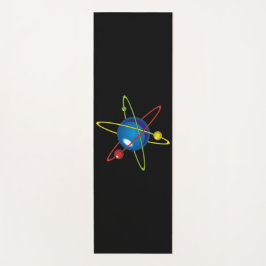 Tapete De Yoga Modelo Colorido do Átomo