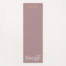 Modern Namaste Nome Rosa Marrom