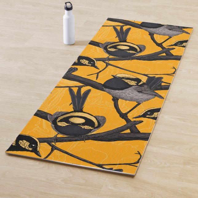 Tapete De Yoga Moinhos de fada em amarelo (In Situ)