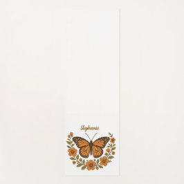 Tapete De Yoga Monarch Butterfly Flower Yoga Mat