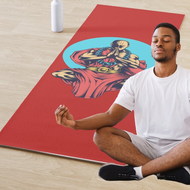 Tapete De Yoga Monge Orando (Criador carregado)