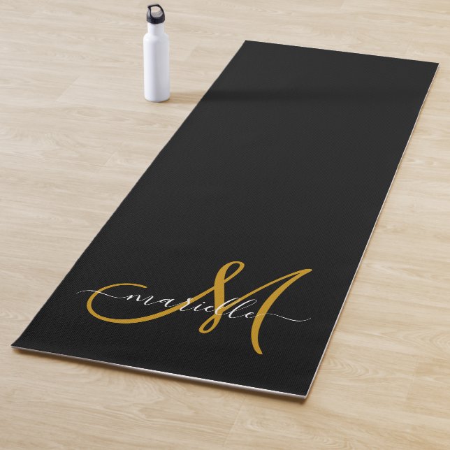 Tapete De Yoga Monograma Dourado (In Situ)
