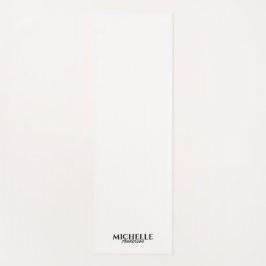 Tapete De Yoga Monograma Moderno Simples