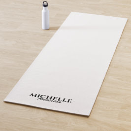 Tapete De Yoga Monograma Moderno Simples