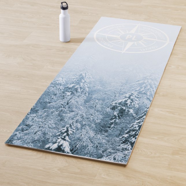 Tapete De Yoga Monograma monograma de emblem em estrela de compas (In Situ)