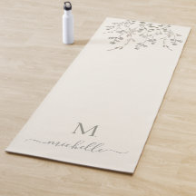 Monograma Personalizado de Aquarela Botânica em Ma