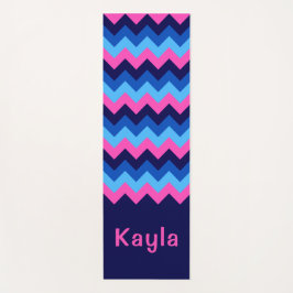 Tapete De Yoga Monograma Yoga Mat Azul Rosa legal