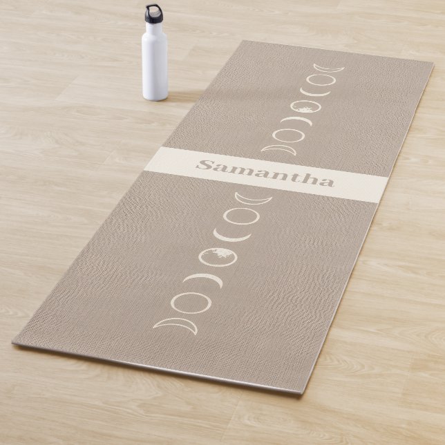 Tapete De Yoga Moon Phases Microprint Boho Spiritual (In Situ)