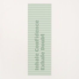 Tapete De Yoga Motivação "Inalar Confiança, Exalar Dúvida"