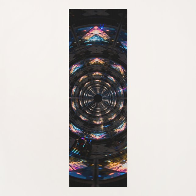 Tapete De Yoga mundo dos espelhos sem fim refletindo um céu fract (Frente)