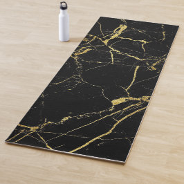 Tapete De Yoga Na moda de luxo Black e Dourado Yoga Mat