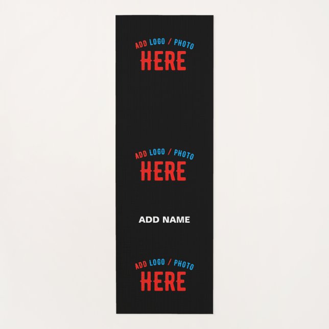 TAPETE DE YOGA NA MODA MODERNO PERSONALIZÁVEL NEGRO VERIFICADO CO (Frente)